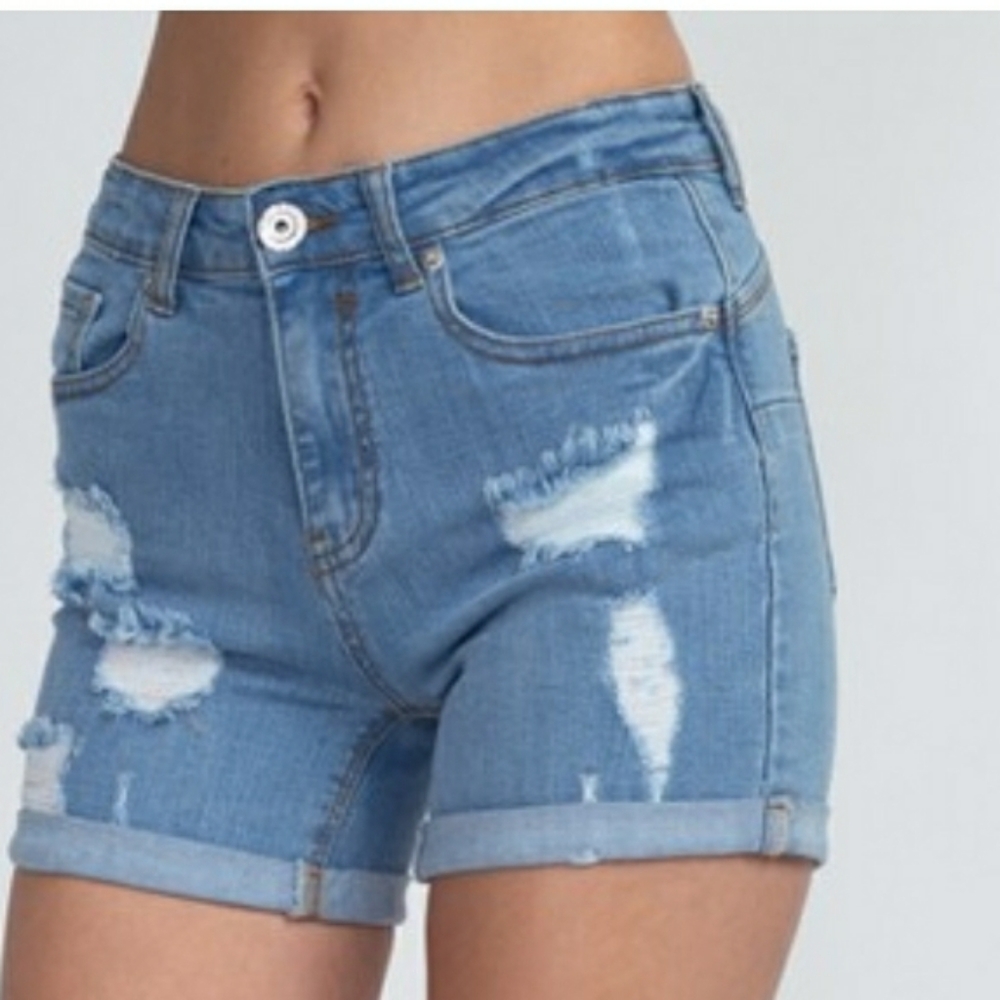 Medium Wash Demin Shorts